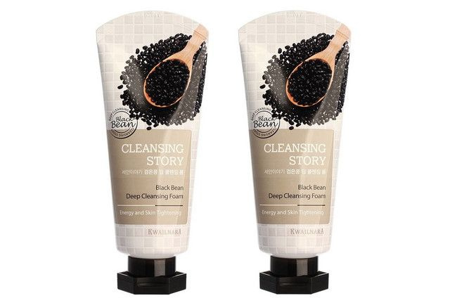 Welcos Kwailnara Пенка для лица с экстрактами бобов Cleansing Story Foam Cleansing, Black bean, 120 гр, #1