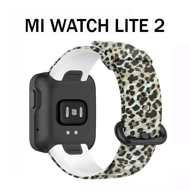 Силиконовый ремешок для Xiaomi Mi Watch Lite 2 / Redmi Watch 2 Lite, леопардовый  #1