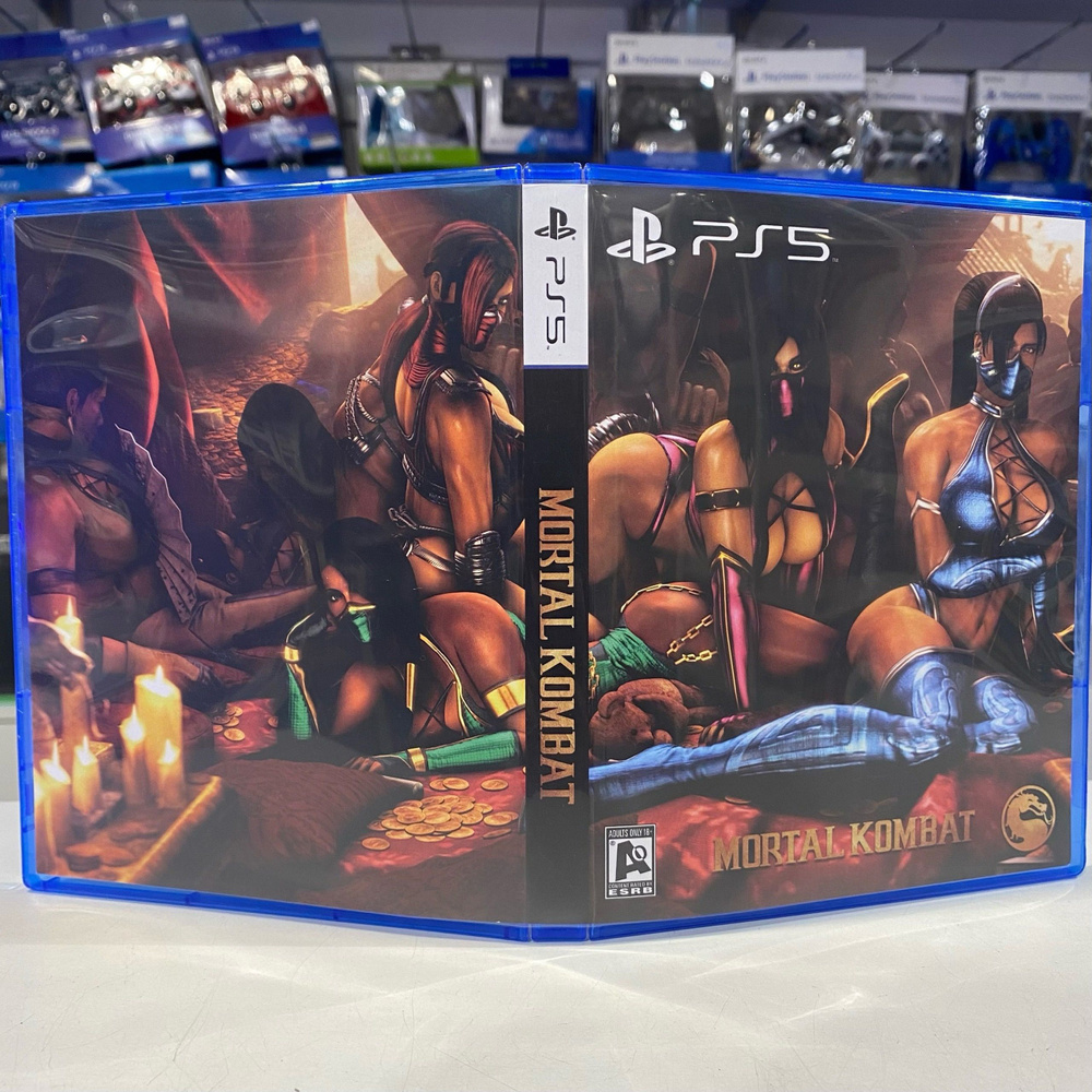 Игра "Mortal Kombat" PS5 - Кастомная обложка для диска #1