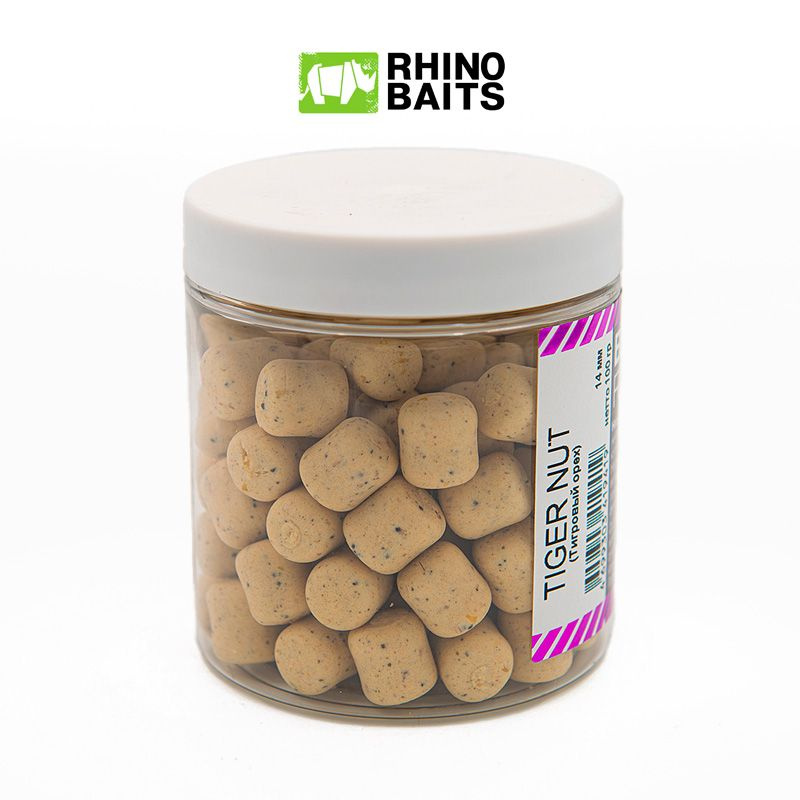 Вафтерсы бойлы сбалансированные Rhino Baits Balanced Wafters 14 мм. 100 гр. Tiger Nut Тигровый орех  #1