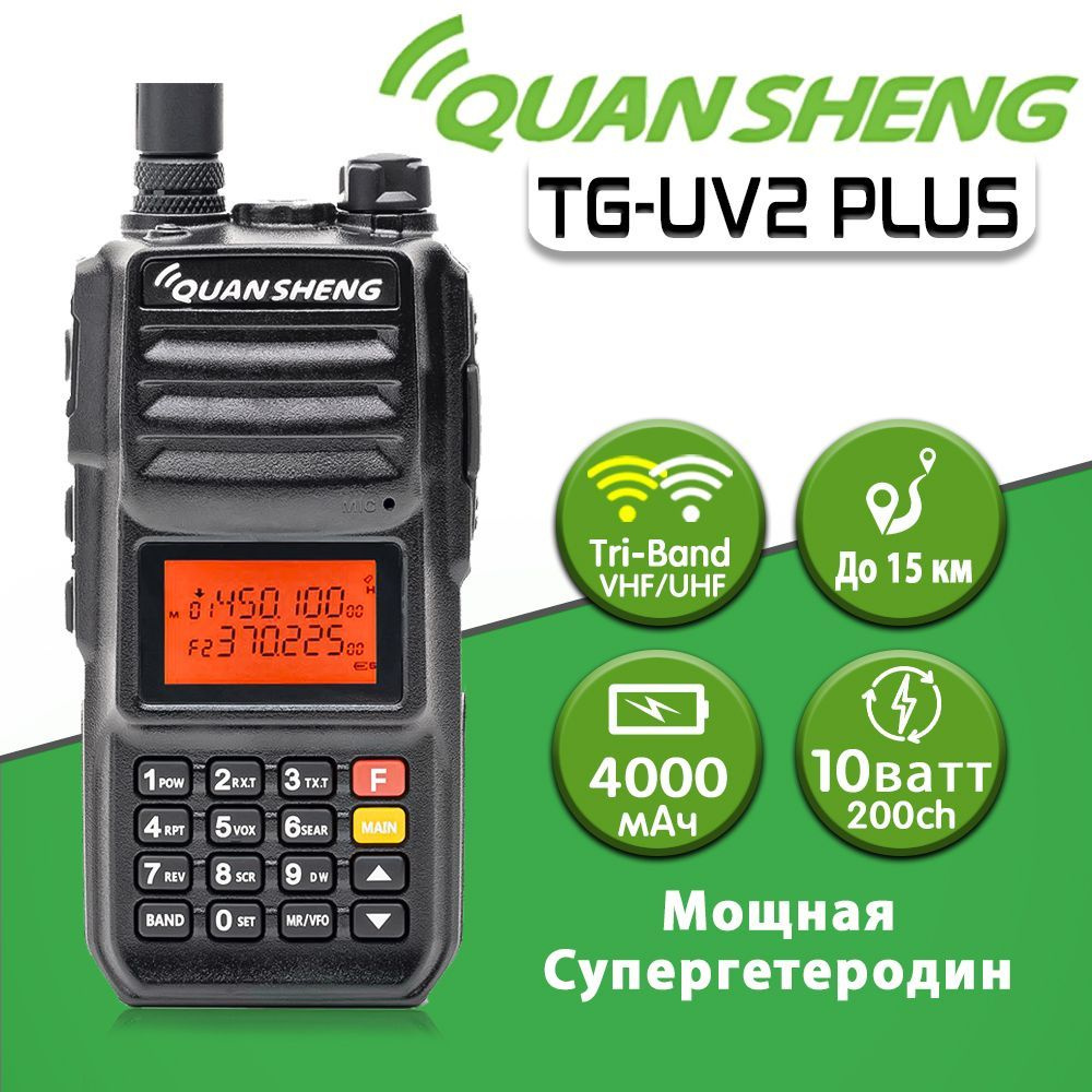 Рация Quansheng TG-UV2 PLUS TYPE-C