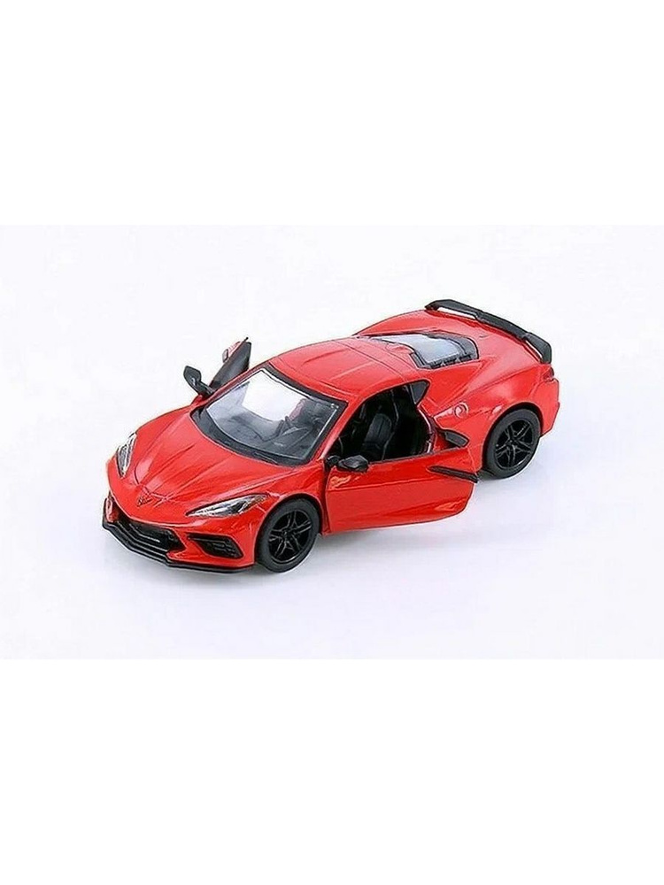 Машинка металлическая Kinsmart Модель Chevrolet Corvette 2021. Красная. 1/36. В Коробке. инерционная, #1