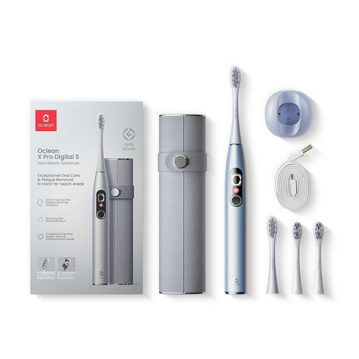 Электрическая зубная щетка Комплект Oclean X Pro Digital Set (Серебрянный).  #1
