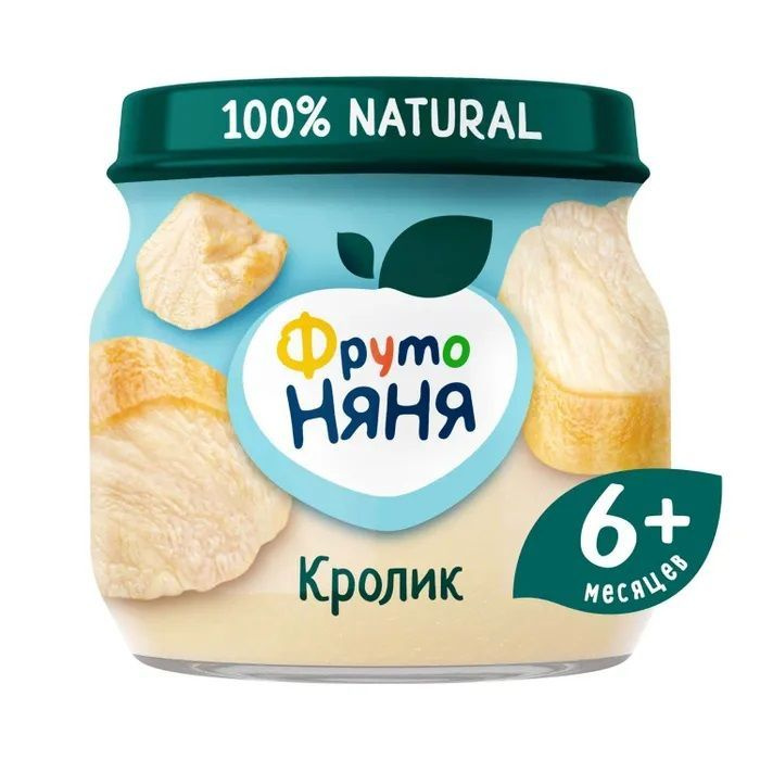 Пюре ФрутоНяня из кролика с 6 месяцев 80 г * 6 шт. #1