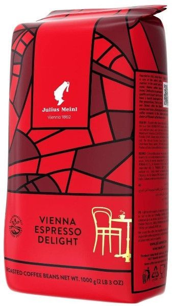 Julius Meinl Vienna Espresso Delight кофе в зернах 1кг пакет #1