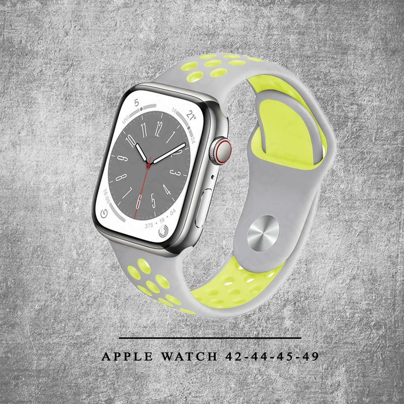 Силиконовый ремешок для Apple Watch Silicone 42-44-45-49 мм / браслет на эпл вотч Apple Watch Ultra, #1