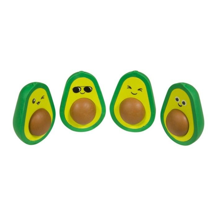 Ластик HappyGraphix Avocado, в индивидуальной упаковке, МИКС #1