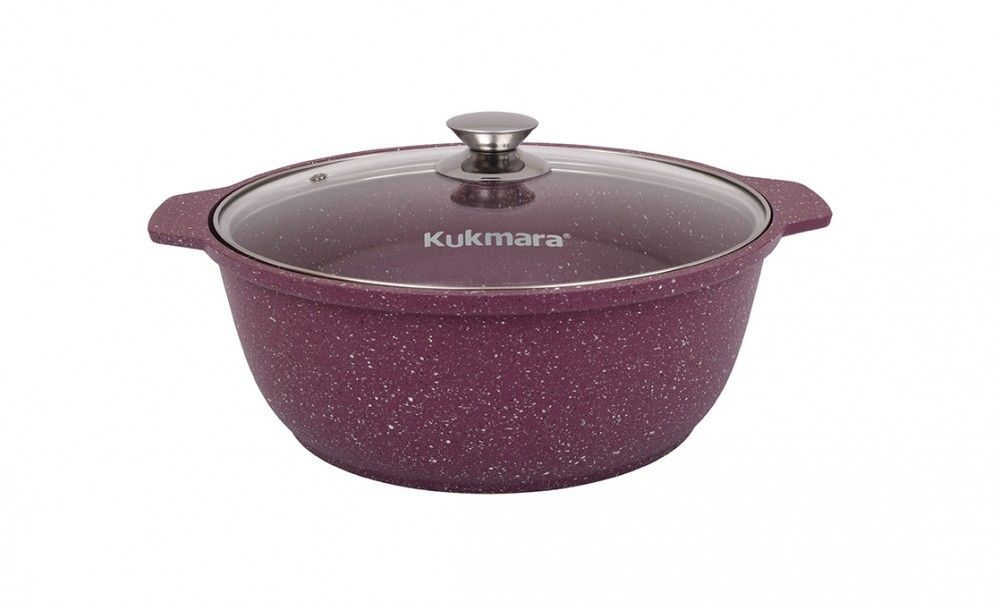 Kukmara Жаровня "trendy style фиолетовый", Алюминий, 4 л, 28.5 см #1