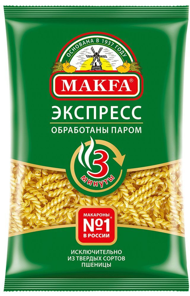 Макаронные изделия Makfa Экспресс Спиральки 400 г #1