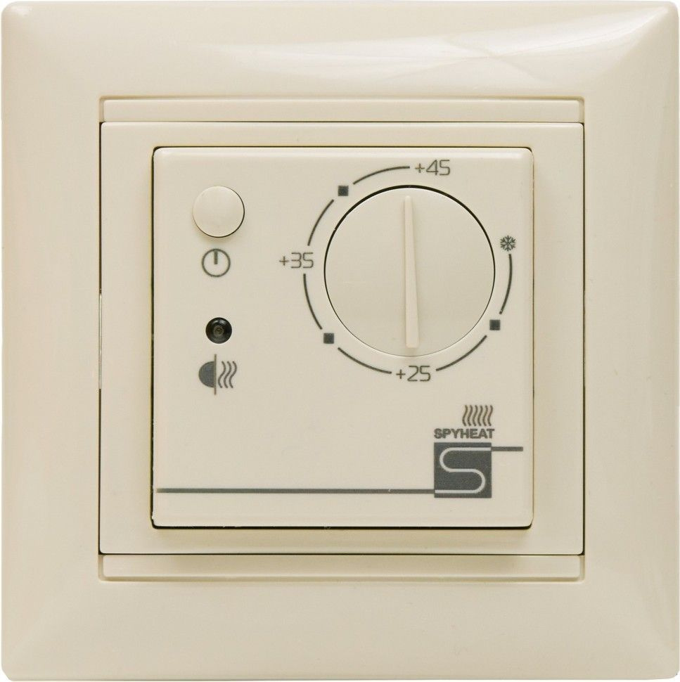 Терморегулятор/термостат теплого пола SpyHeat ETL-308B (терморегулятор встраиваемый), бежевый  #1