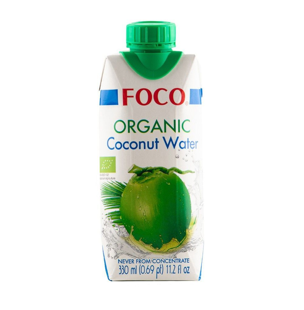 Кокосовая вода FOCO 330 мл, Вьетнам - 6 шт. #1