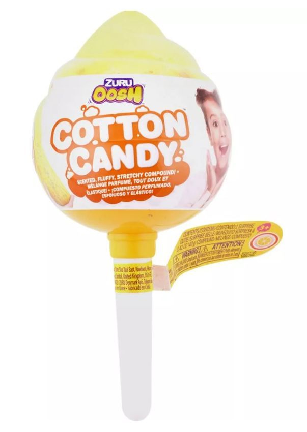 Zuru Oosh Игровой набор Cotton Candy Конфета на палочке со сквишем 3 предмета Лимонная 8628SQ1  #1