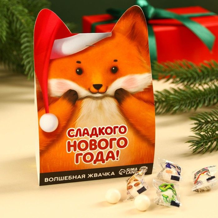 Жевательная резинка "Сладкого нового года", вкус: тутти-фрутти, 50 г. / 9694167  #1