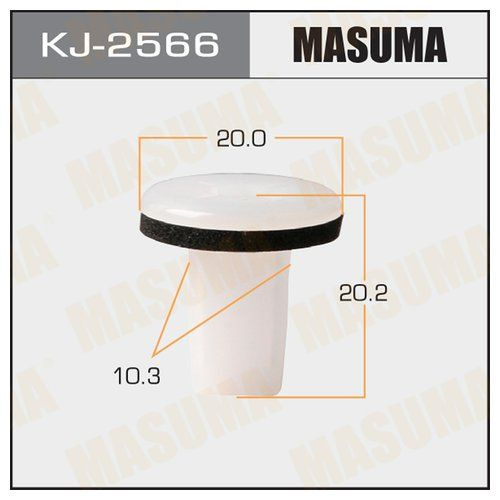 Зажим, молдинг / защитная накладка Masuma KJ2566 для Nissan Maxima III, Teana I, Tiida, X-Trail  #1