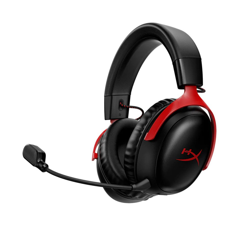 Наушники с микрофоном HyperX Cloud III (Wireless) черный/красный мониторные Radio оголовье (77Z46AA) #1