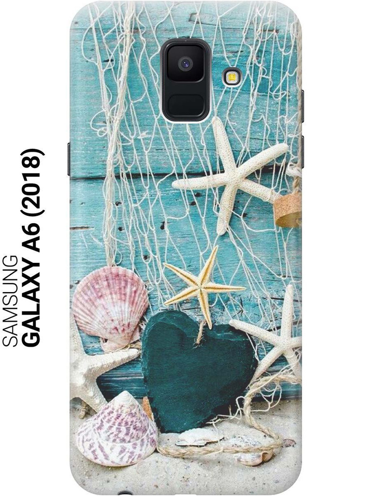 Cиликоновый чехол на Samsung Galaxy A6 (2018) / Самсунг А6 2018 с принтом "Морские звезды"  #1