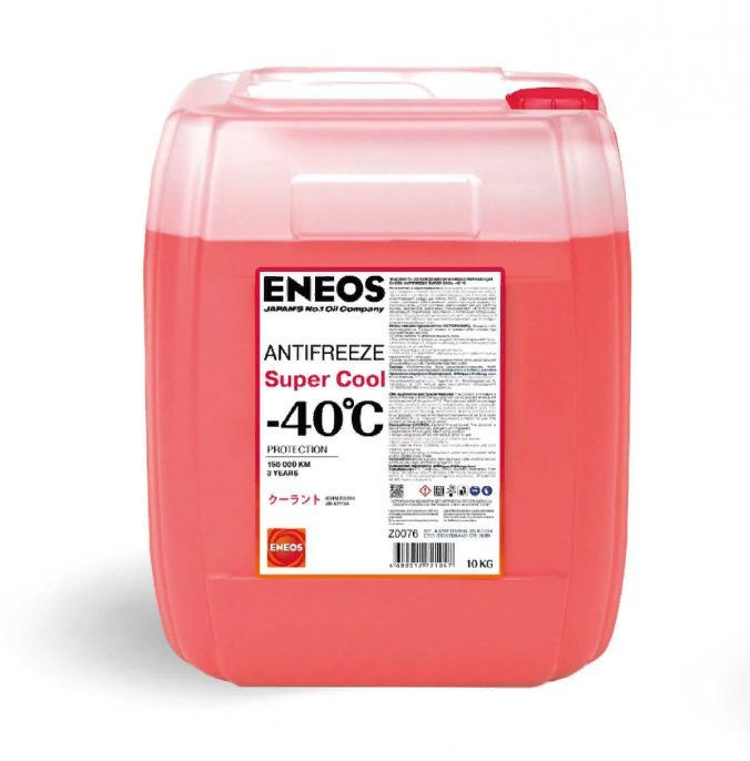 Антифриз ENEOS Antifreeze Super Cool -40C 10кг (red) #1