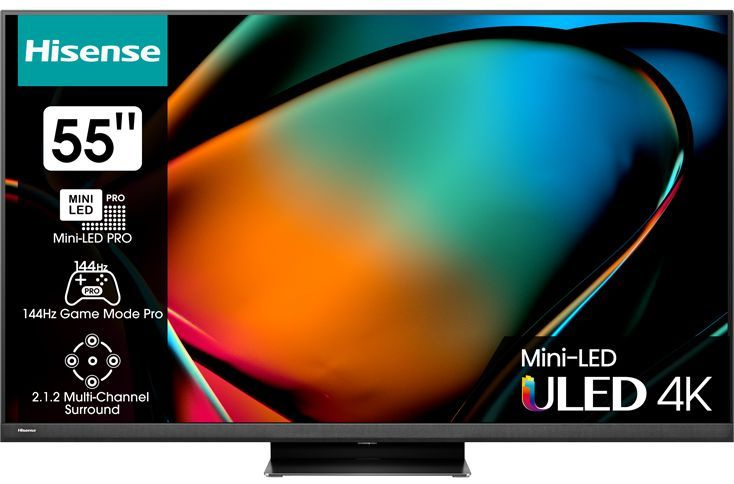 Hisense Телевизор 55U8KQ 55" 4K UHD, черный #1