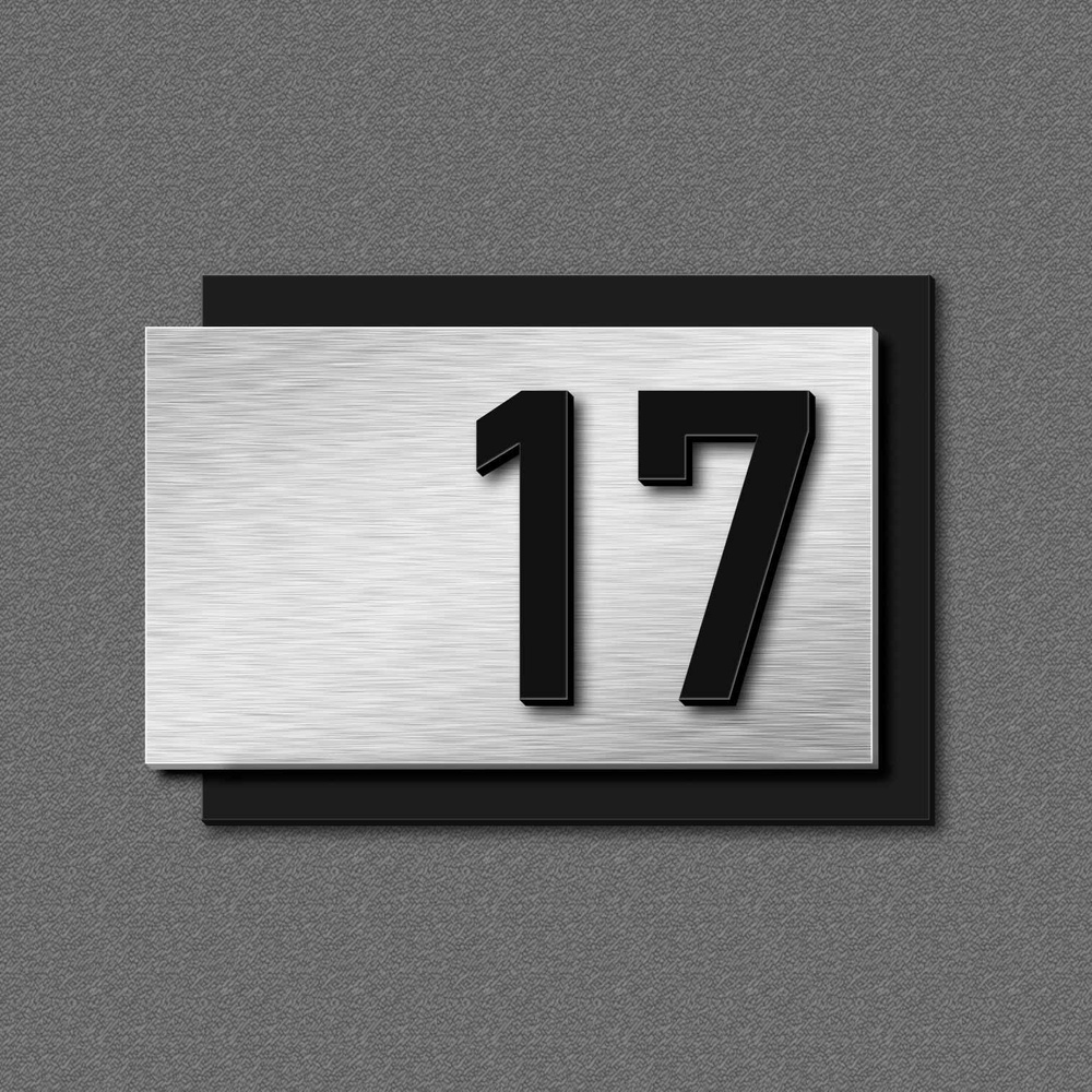 Цифры на дверь, табличка с номером 17 #1