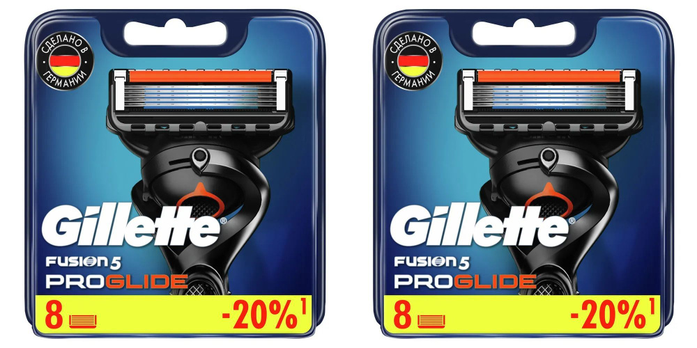 Кассеты сменные для мужских бритв Gillette Fusion ProGlide, 16шт. #1