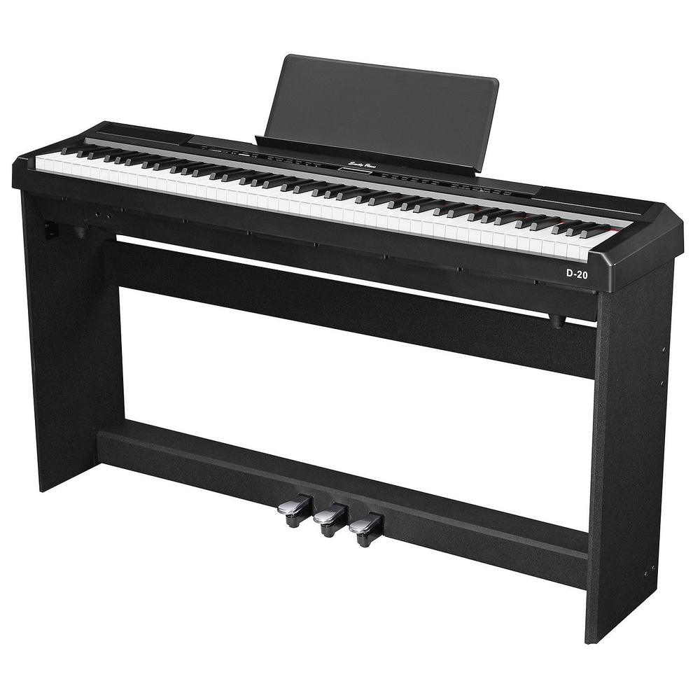 EMILY PIANO D-20 BK Цифровое фортепиано со стойкой в комплекте, 88 полноразмерных клавиш фортепианного #1