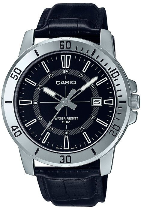 Кварцевые мужские наручные часы Casio Collection MTP-VD01L-1C с индикацией текущей даты  #1