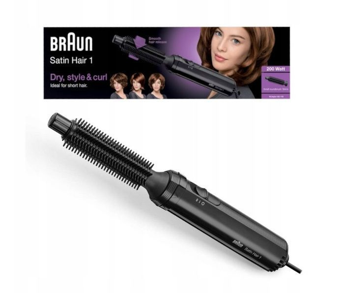 Braun Фен-щетка для волос AS 110, чёрный, черный #1