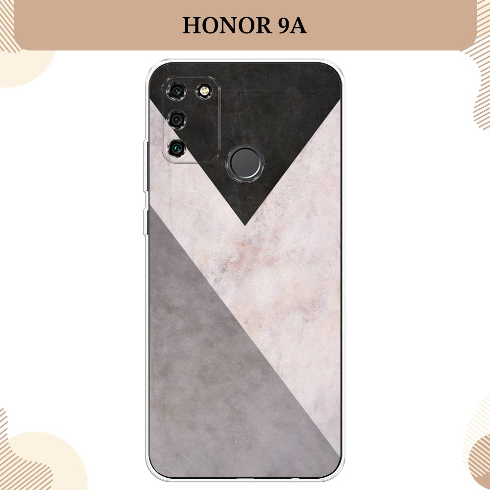 Силиконовый чехол на Honor 9A / Хонор 9А Геометричный мрамор  #1
