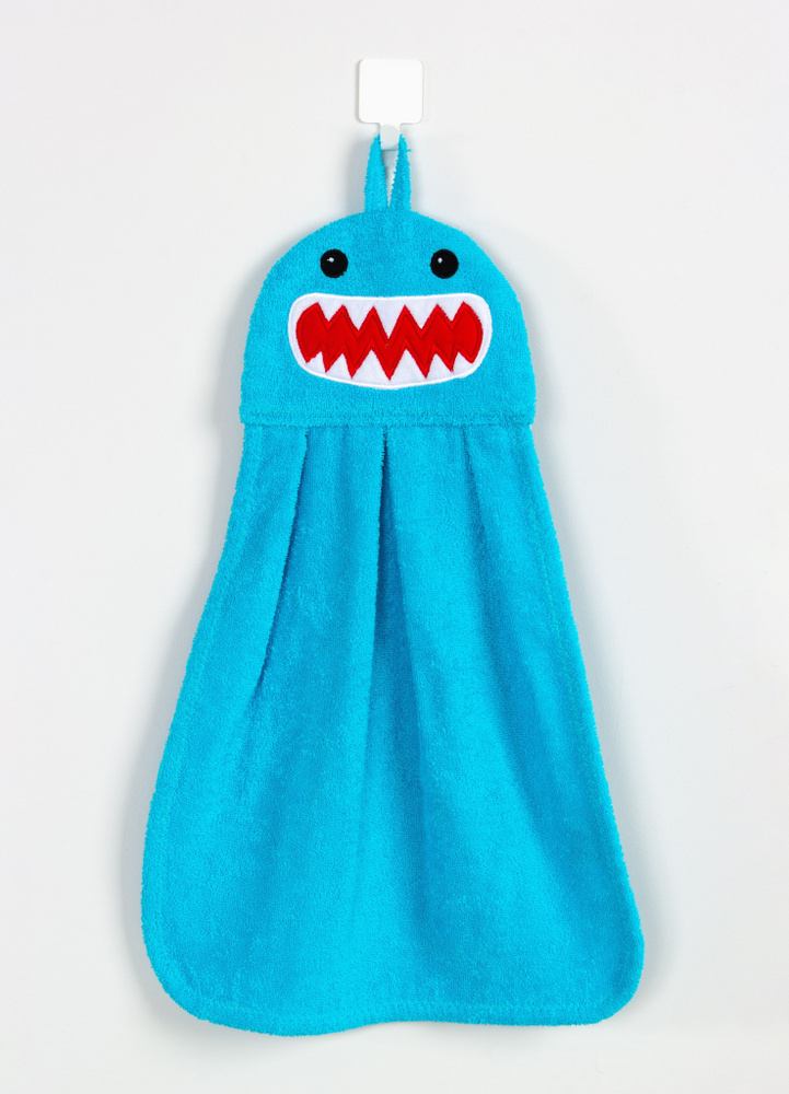 Мини-полотенце Fluffy Bunny "Акула" Голубой #1