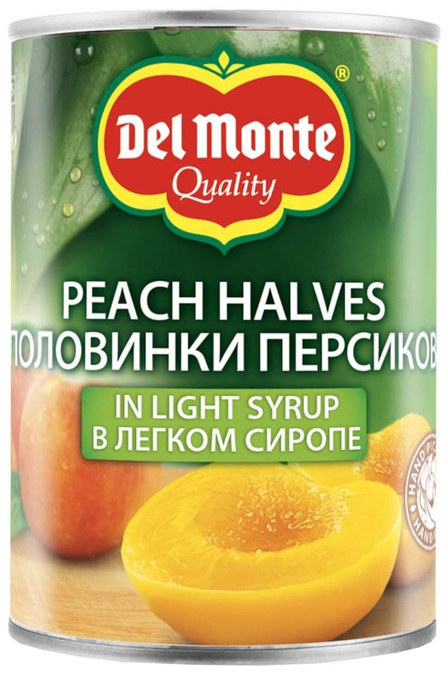 Персики Del Monte Половинки в сиропе 420г х2шт #1