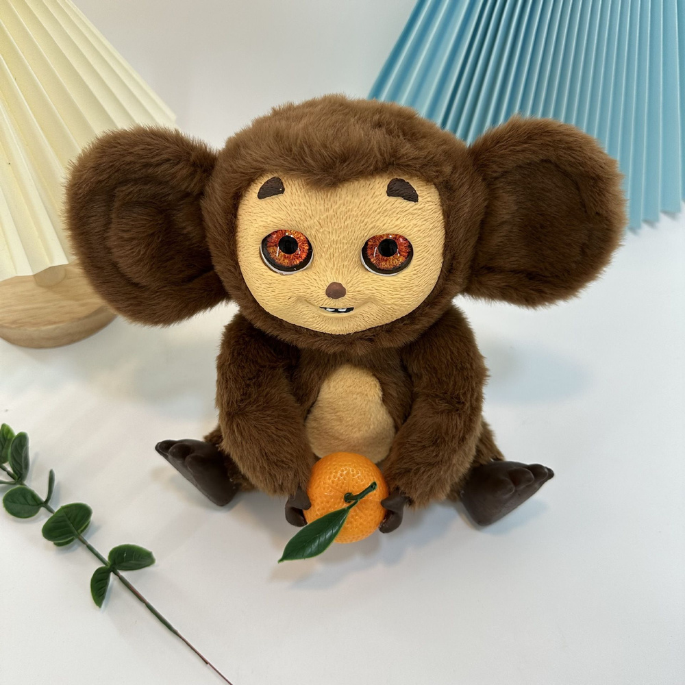 Плюшевая игрушка обезьяна-кукла Чебурашка; украшение в виде ушастой ...