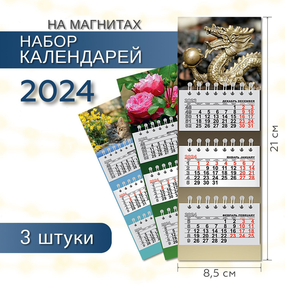 Полином Календарь 2024 г., Магнитный #1