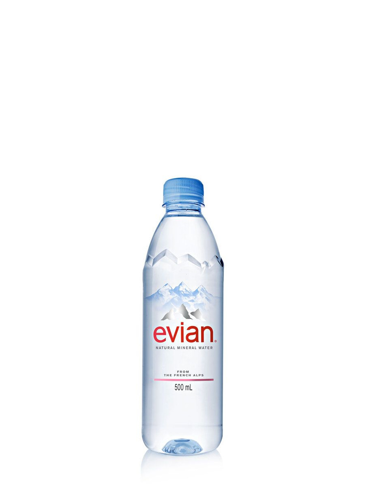 Вода минеральная столовая негазированная. "EVIAN" 0,5л x 24 (ПЭТ)  #1