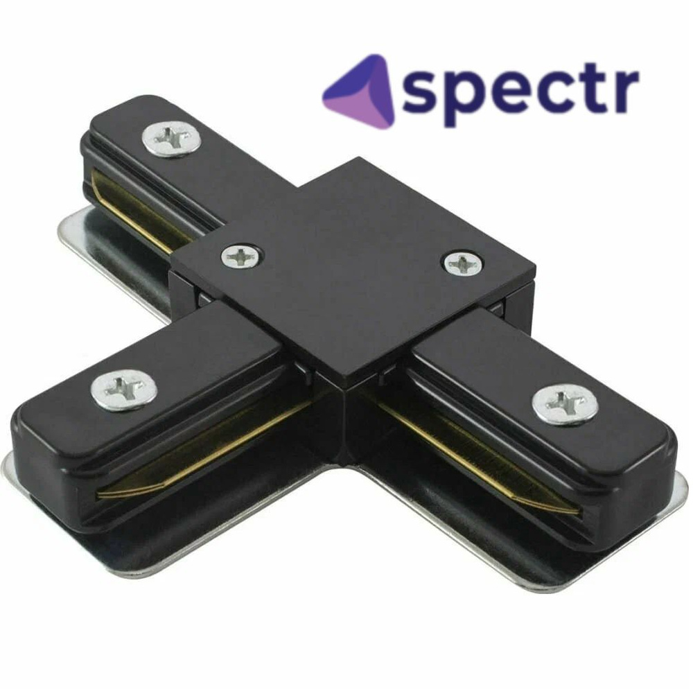 Коннектор T-образный SPECTR, черный, TRC-T-BL #1