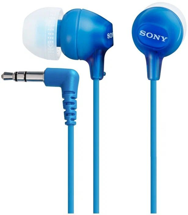 Наушники Sony MDR-EX15LP, mini jack 3.5 mm, синий #1