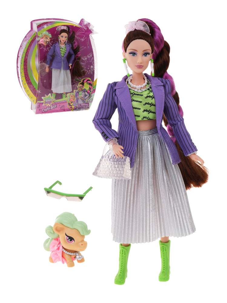 Кукла для девочки Дефа модница с питомцем, 28 см #1