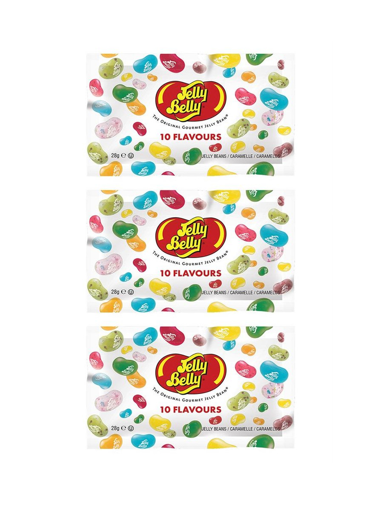 Жевательные конфеты Jelly Belly 10 вкусов, 3 шт х 28 гр #1