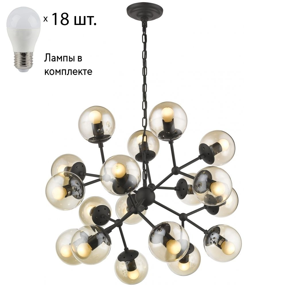 Подвесная люстра с лампочками Wertmark WE236.18.023+Lamps #1