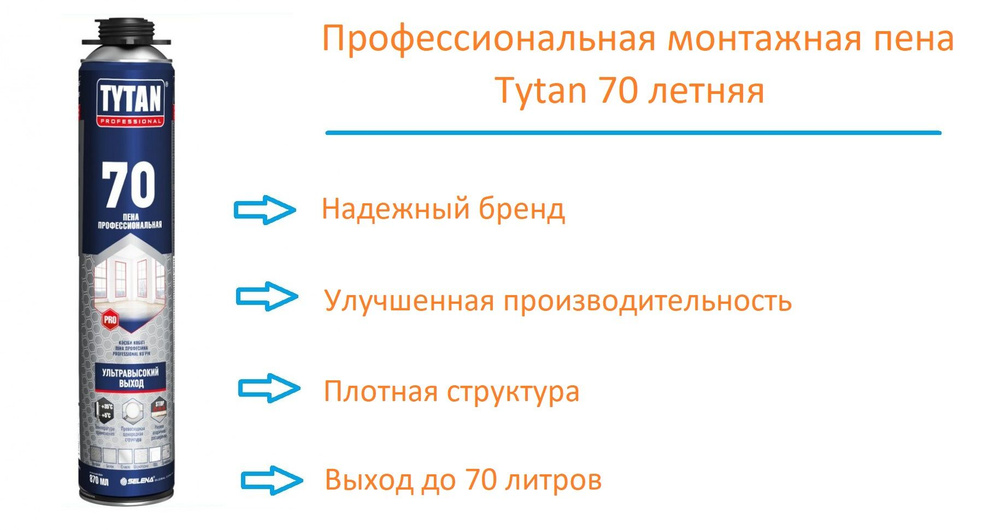 Tytan Professional Профессиональная монтажная пена Летняя 870 мл  #1