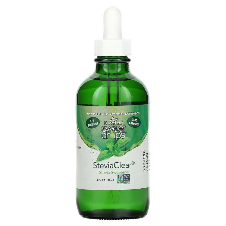 Wisdom Natural, Стевия, Sweet Drops Stevia, подсластитель, заменитель сахара, 120 мл  #1