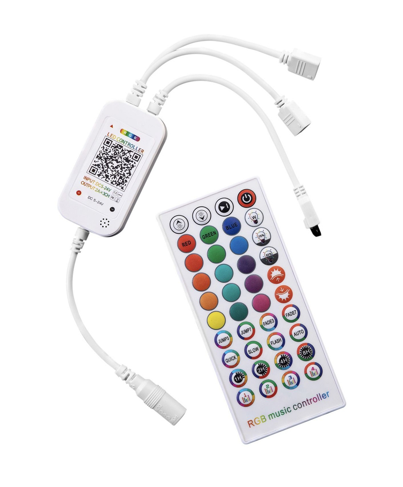 Контроллер для светодиодной ленты LP-M2-RGB-40K-6A Bluetooth (5-24V, 6A, 30-144W)  #1