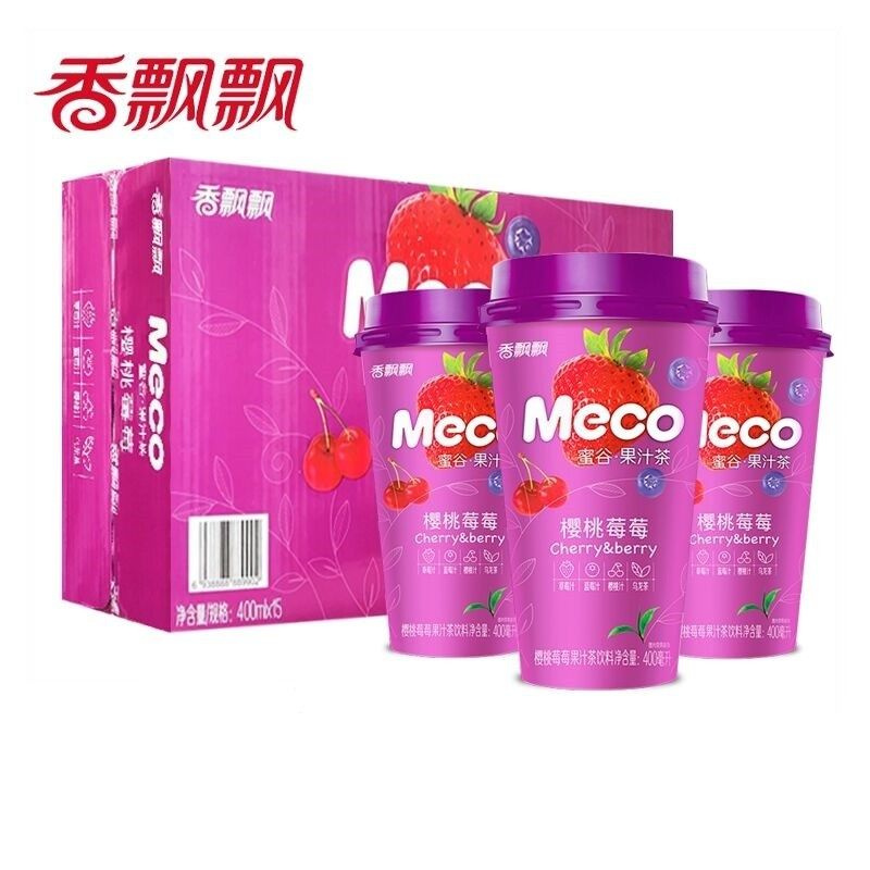 Холодный чай MECO со вкусом вишни, клубники и черники, 400 мл., 15 шт в уп.  #1