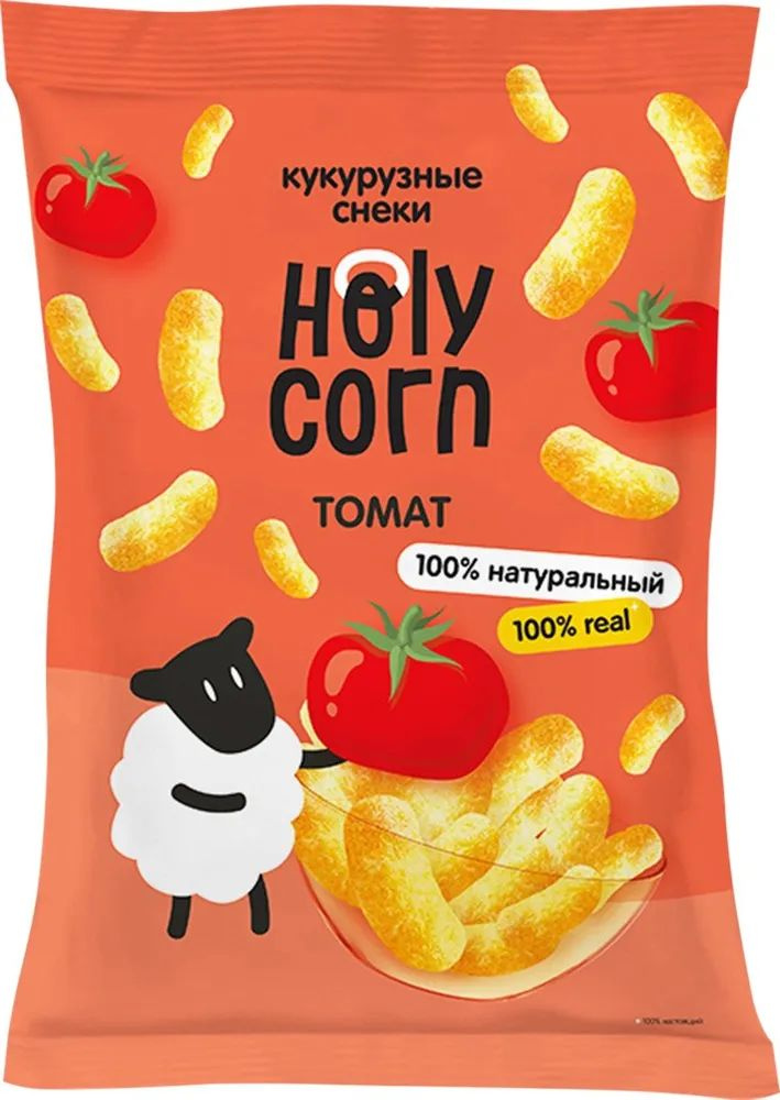 Кукурузные снеки Holy Corn "Томат" 50гх2шт #1