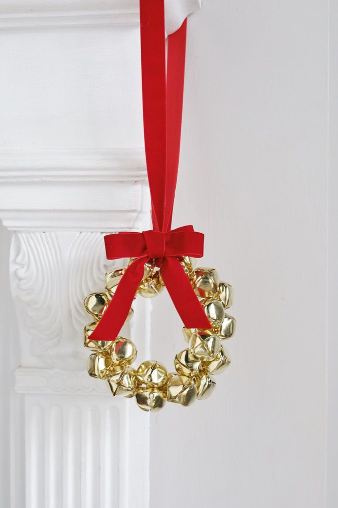 Веночек из колокольчиков Jingle Bells, подарок на Новый год, домашний декор  #1