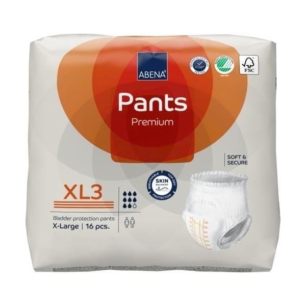 Подгузники-трусы Abena Pants XL3, объем талии 130-170 см, 16 шт. #1