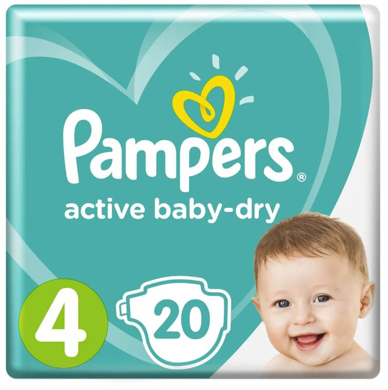 Pampers Подгузники Pampers Active Baby 4 (9-14 кг) - 20 шт #1