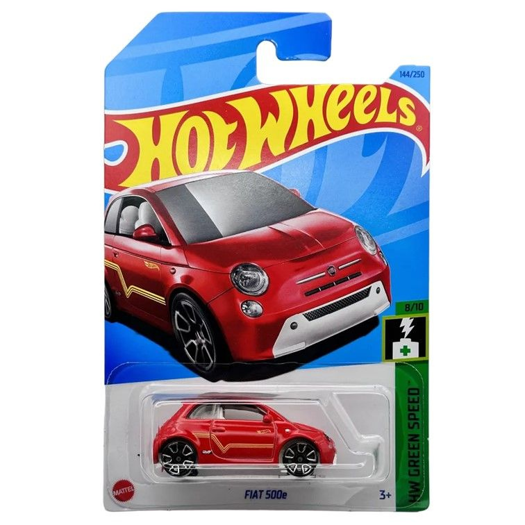 HKK24 Машинка металлическая игрушка Hot Wheels коллекционная модель Fiat 500e красный  #1