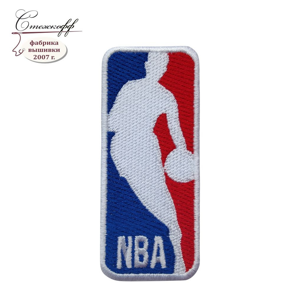 Нашивка на одежду на термослое, Стежкофф, "NBA", 8,5x3,5 см, 1 штука  #1