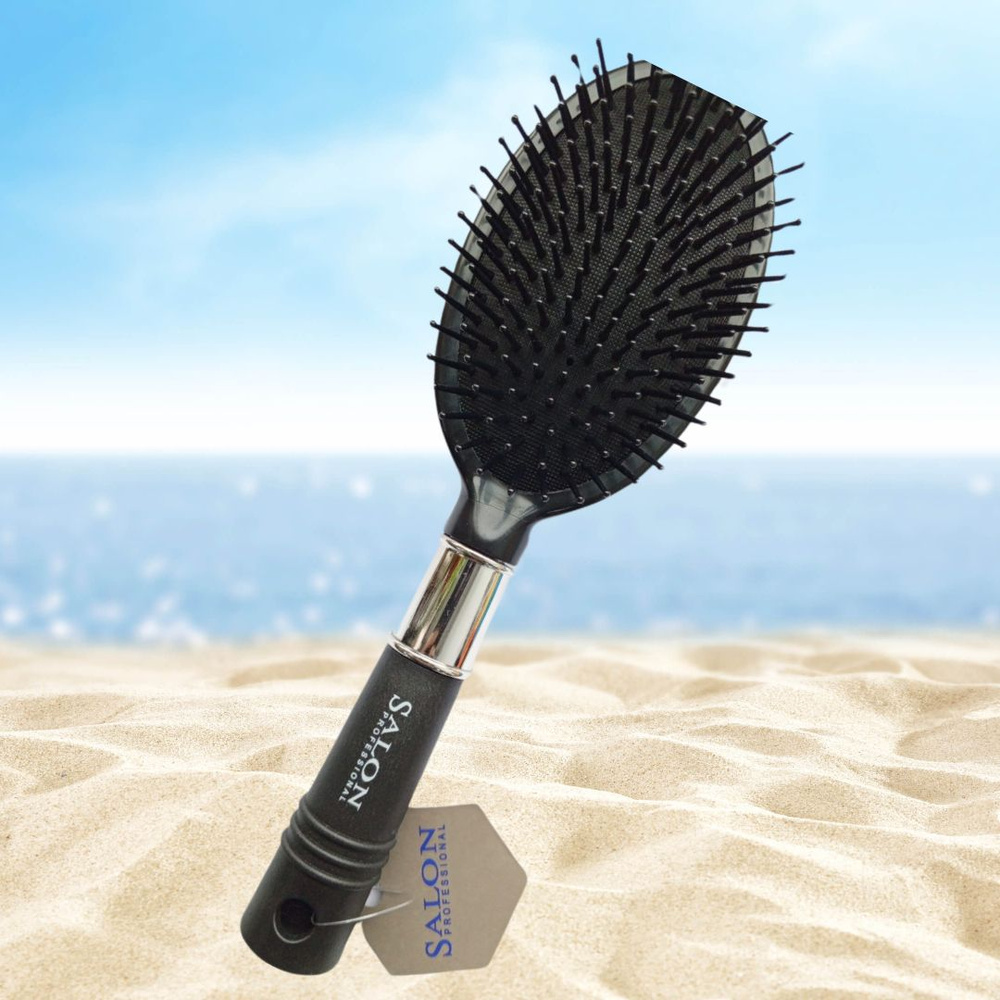 Salon Professional Расческа для волос Массажная, пластиковые зубцы, ВЕ-9551  #1