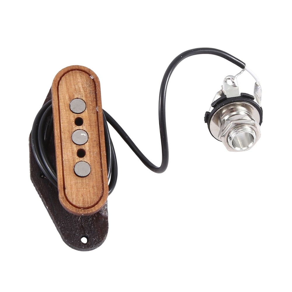 Деревянное отверстие диаметром 6,35 мм, 3-струнный звукосниматель для ...